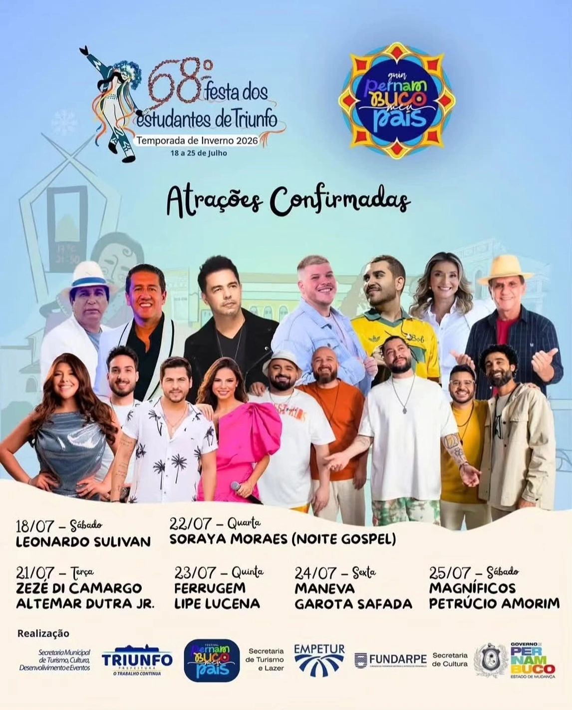 Programação - 18/07/2026