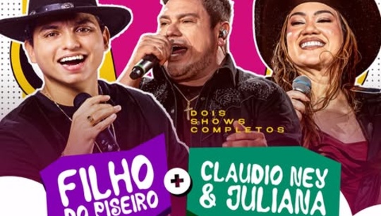 Filho do Piseiro e Cláudio Ney e Juliana no Classic Hall 